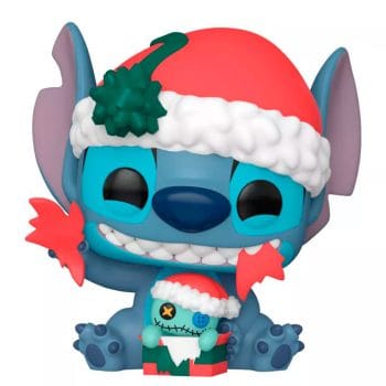 funko de disney lilo & stitch - stitch unwrapping gift