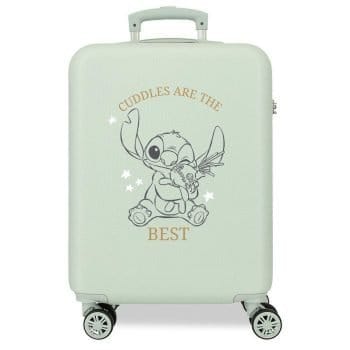 Imagen exclusiva Maleta Trolley Abs Cuddles Are The Best Stitch Disney 55cm de Play&Toy