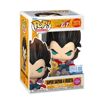 Imagen exclusiva Funko Pop Dragon Ball – Super Saiyan 4 Vegeta – Flocked – Special de Play&Toy