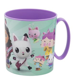 Taza infantil La casa de las muñecas de Gabby especial microondas 390ml